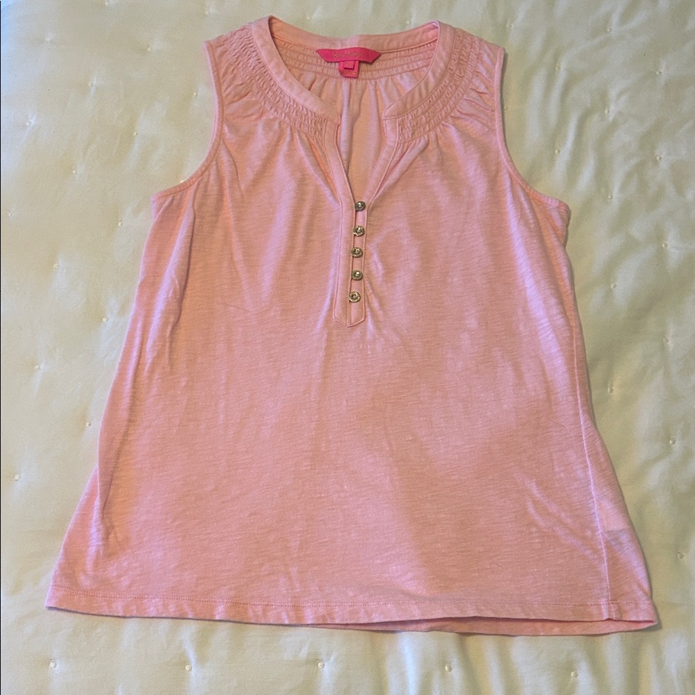 Lilly Pulitzer Light Pink Sleeveless Tank Top